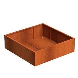 Andes Outdoor Corten Steel Square Planter