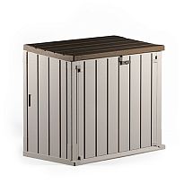 Outdoor Plastic Taupe Grey And Brown Garden Storage Unit by Forest Gar...