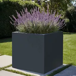 PURE Cube Outdoor Fiberglass Planter