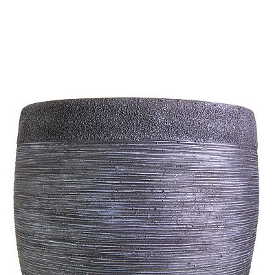 IDEALIST Lite Ribbed Light Concrete Vase Planter