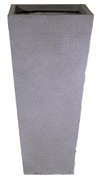 IDEALIST Lite Ribbed Light Concrete Tapered Planter