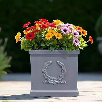 IDEALIST Kensington Light Stone Square Garden Planter