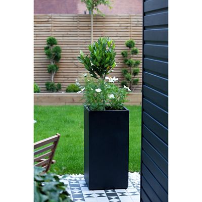 IDEALIST Lite Tall Square Contemporary Light Concrete Planter