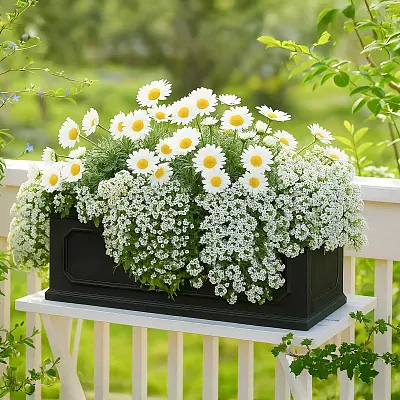 IDEALIST Lite Faux Lead Chelsea Light Concrete Through Planter