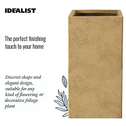 IDEALIST Lite Tall Square Metallic Indoor Planter