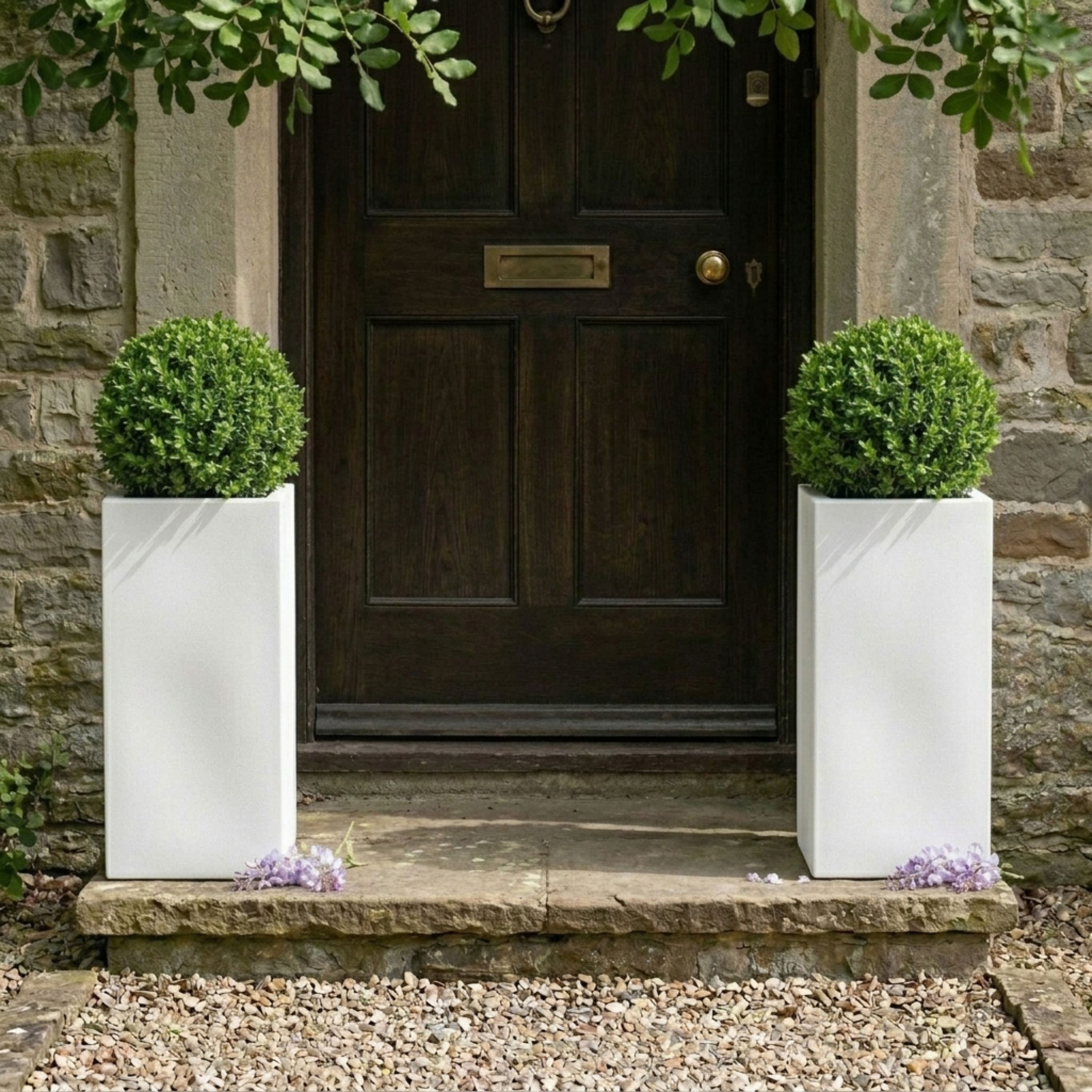 IDEALIST Lite Tall Square Contemporary Light Concrete Planter