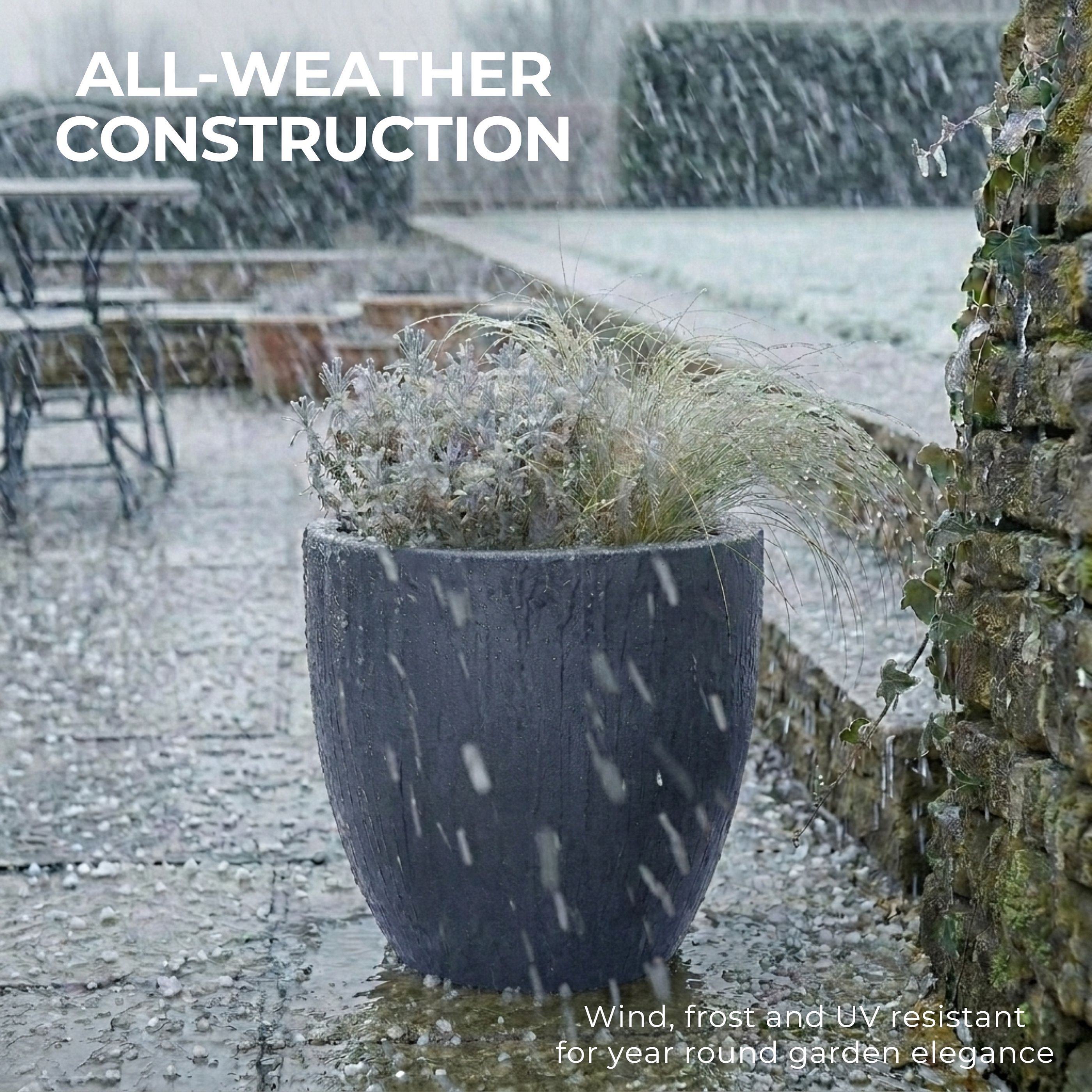 IDEALIST Lite Contemporary Light Concrete Egg Planter