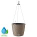LECHUZA NIDO Cottage Round Poly Resin Outdoor Self-watering Planter