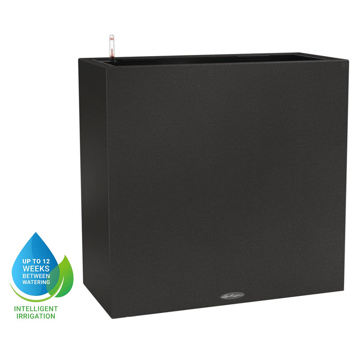 LECHUZA CANTO Stone Wide Trough Poly Resin Floor Self-watering Planter