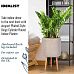 IDEALIST Lite Plaited Style Cylinder Planter on Legs, Round Pot Plant Stand Indoor