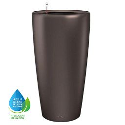 LECHUZA Rondo Round Tall Poly Resin Self-watering Planter