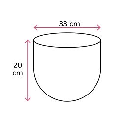 Fiberstone Glossy Round Sunny Planter by Idealist Premium