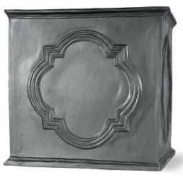 Hampton Tank Fiberglass Square Faux Lead Planter Pot In/Out