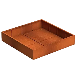 Andes Outdoor Corten Steel Square Planter