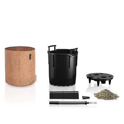 LECHUZA TRENDCOVER Round Self-watering Planter