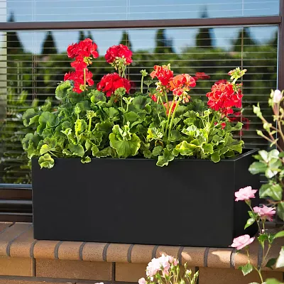IDEALIST Lite Window Box Light Concrete Planter