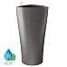 LECHUZA Delta Round Tall Poly Resin Self-watering Planter