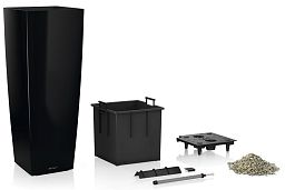 LECHUZA CUBICO ALTO Square Tall Poly Resin Self-watering Planter