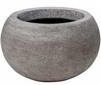Polystone Vanessa Bowl Grey Small D17 H11 cm Indoor Planter, 2L