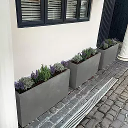 IDEALIST Lite Contemporary Light Concrete High Trough Planter