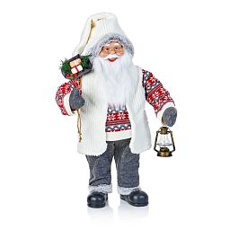 Christmas Nordic Santa Figurine with Glasses