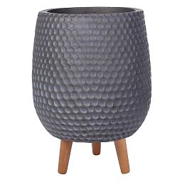 IDEALIST Lite Honeycomb Style Egg Planter on Legs, Round Pot Plant Stand Indoor