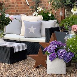 IDEALIST Lite Square Box Contemporary Marble Light Concrete Planter