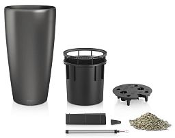 LECHUZA Rondo Round Tall Poly Resin Self-watering Planter