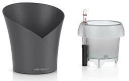 LECHUZA ORCHIDEA Round Poly Resin Indoor Self-watering Planter