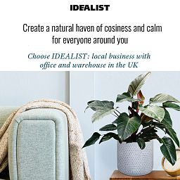 IDEALIST Lite Honeycomb Style Table and Hanging Cylinder Round Plant Pot Dual Use Indoor Planter