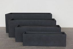 IDEALIST Lite Contemporary Light Concrete Trough Planter