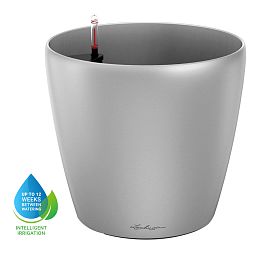 LECHUZA CLASSICO Round Poly Resin Self-watering Planter with Substrate
