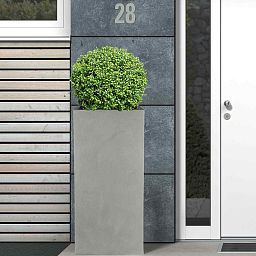 IDEALIST Lite Tall Square Contemporary Light Concrete Planter