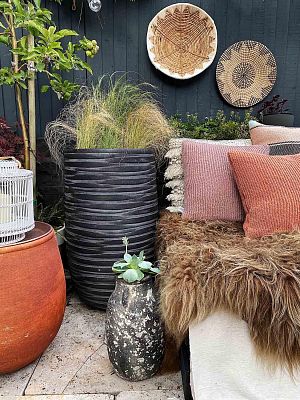 IDEALIST Lite Row Light Concrete Vase Elegant Planter