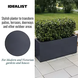 IDEALIST Lite Contemporary Light Concrete High Trough Planter