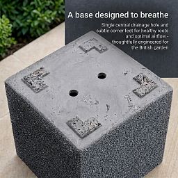 IDEALIST Lite Textured Concrete Effect Square Outdoor Planter
