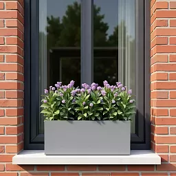 IDEALIST Lite Contemporary Light Concrete Trough Planter