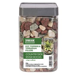 Plant Pot Toppers Stones Countryside River Rocks