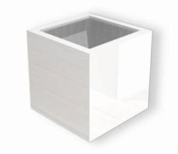 Glossy Outdoor Fiberglass Square Planter