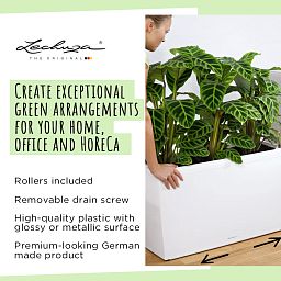 LECHUZA CARARO Trough Poly Resin Self-watering Planter