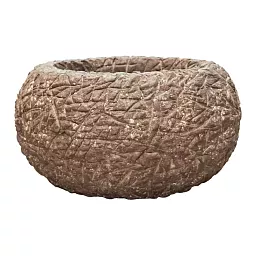 Polystone Coated Kamelle Bowl Indoor Planter