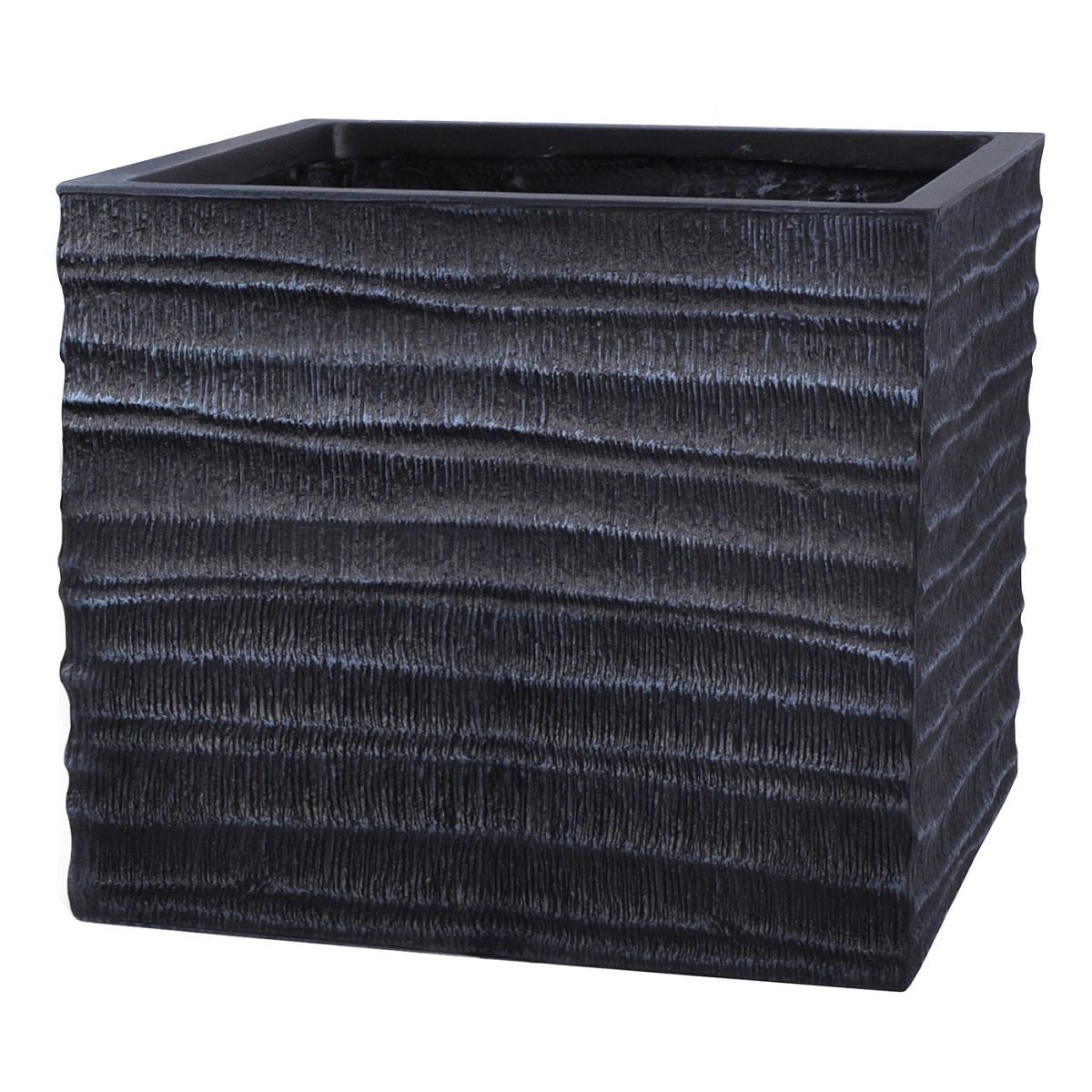 IDEALIST Lite Straw Ribbed Square Outdoor Planter