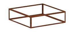 CorTen Plantframe Outdoor Corten Steel Square Planter