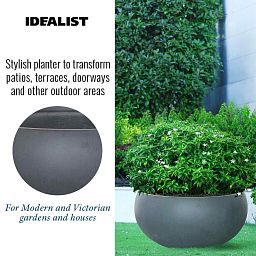 IDEALIST Lite Classic Smooth Bowl Outdoor Planter