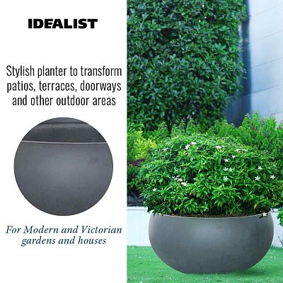 IDEALIST Lite Classic Smooth Bowl Outdoor Planter