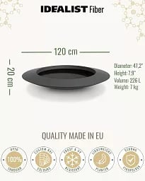 UFO Bowl Outdoor Fiberglass Planter