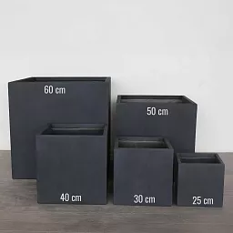 IDEALIST Lite Square Box Contemporary Light Concrete Planter