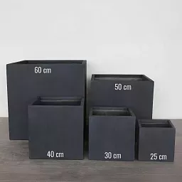 IDEALIST Lite Square Box Contemporary Light Concrete Planter