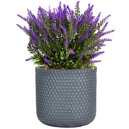 IDEALIST Lite Honeycomb Style Cylinder Round Outdoor Planter