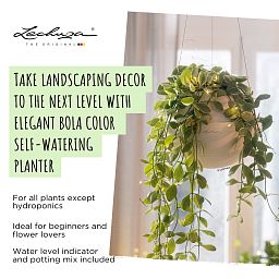 LECHUZA BOLA Color Round Poly Resin Self-watering Planter